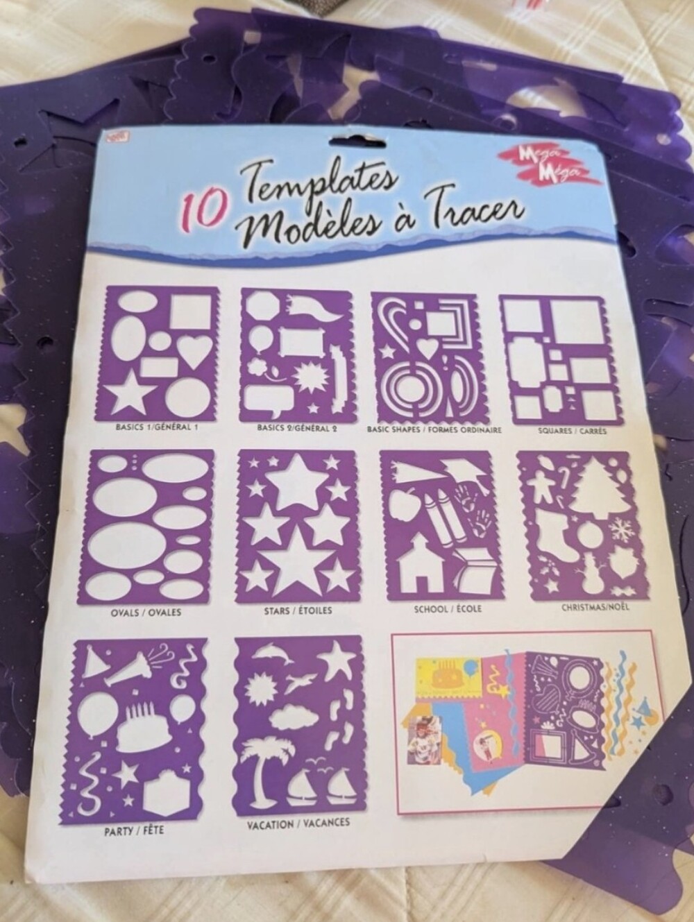 Scrapbooking Templates - Pack of 9 Templates